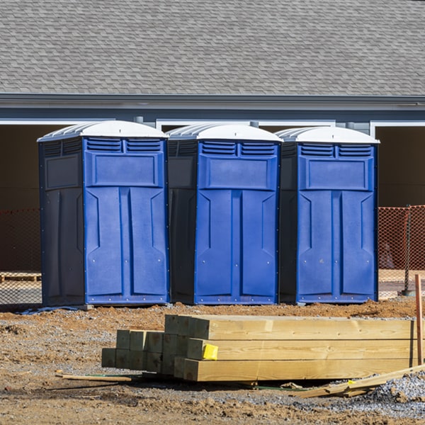 how do you ensure the portable toilets are secure and safe from vandalism during an event in Amlin